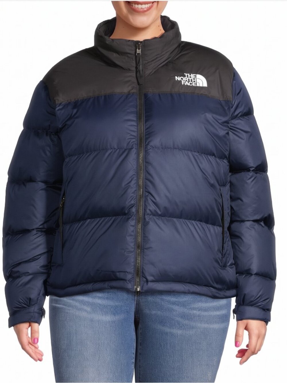 The North Face Women’s 1996 Retro Nuptse Jacket Hidden Hood Plus 1X Summit Navy